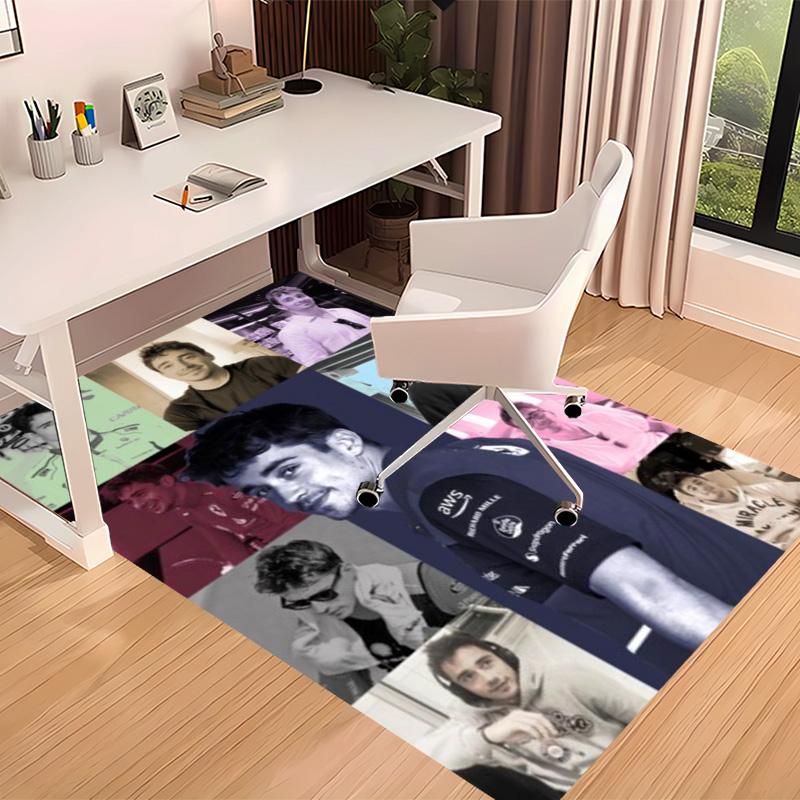 C-charles Leclerc F1 Racing Printed Absorbent Washable Carpet,Non-Slip Bathroom Mats,Kitchen Rugs,Living Room Entrance,Camping Picnic Rugs
