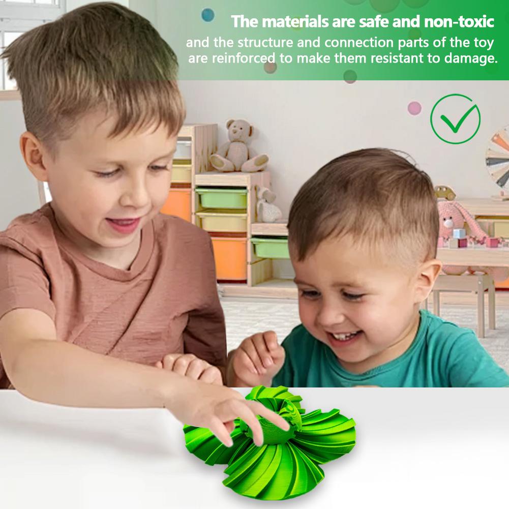 3D Printed Gear Ball Rotating Toy 3D Printed Rotating Gear Ball Desktop Innovative Decorative Model Gift for Kids and Adults