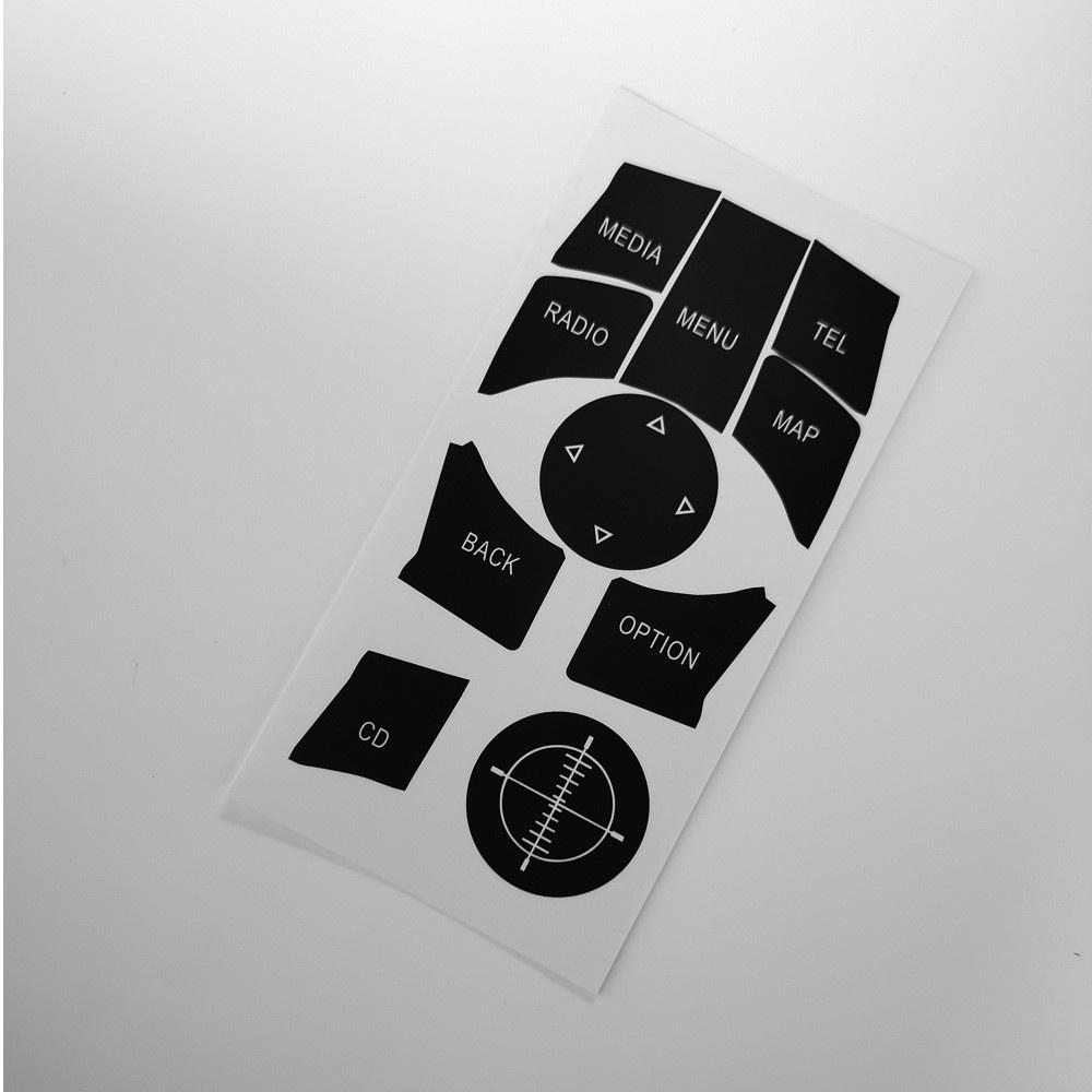 New 1 Set Button Repair Decal Stickers For BMW 3 Series E90 E92 E93 iDrive 2009-2011