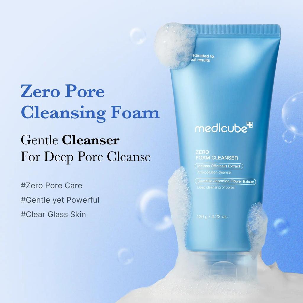 [medicube] Zero Foam Cleanser for Sensitive Skin - Sebum Control, Moisture Balance, and Pore Minimization