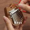 Mini 8 Keys Kalimba Easy-to-Learn Thumb Piano Necklace Finger Harp Hand Piano  Beginners