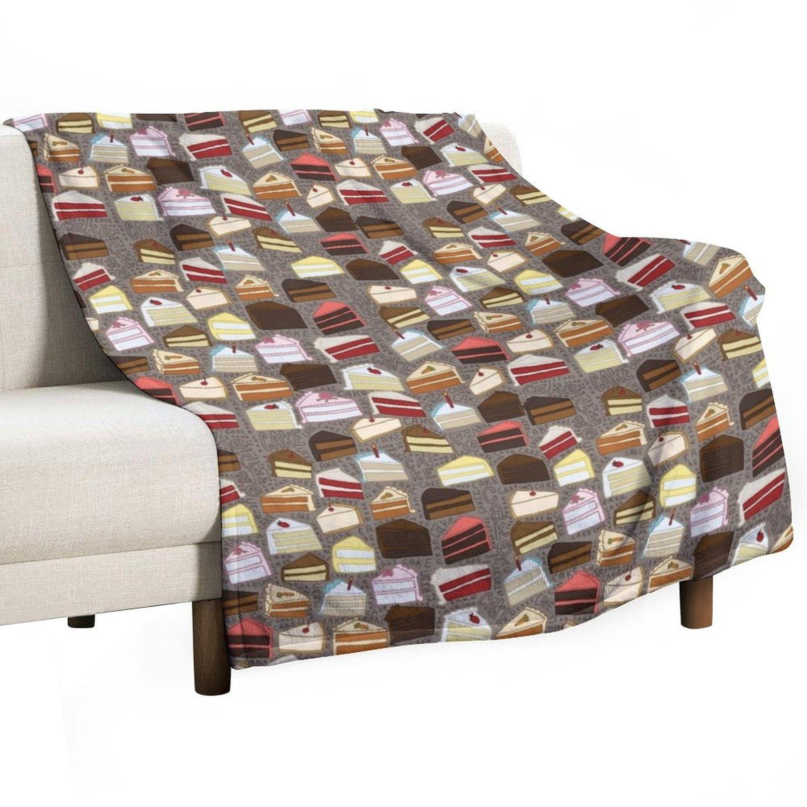 

Cake Cake Cake Throw Blanket Decoratives Blankets For Baby anime Luxury Blankets 30x40in