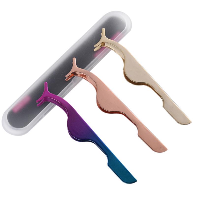 False Eye Lash Applicator Eyelash Extension Tweezers Remover Nipper Clip