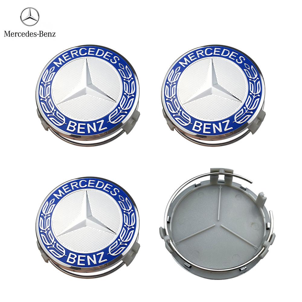 4pcs 75mm Emblem Car Wheel Center Cover Hub Cap Badge For Mercedes Benz AMG A B C E G CLA GLK CLASS W221 W212 W176 W205 W177 CR1