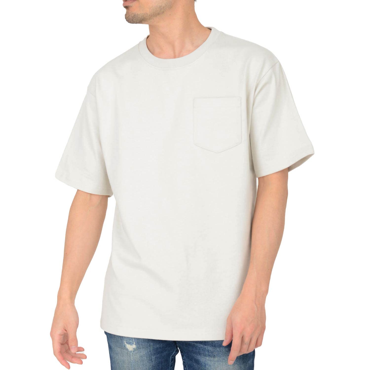 

short super thick super heavy weight with S [T-shirt.ST] T-shirt, sleeve, plain, cotton, pocket, 10.2 oz, men s, beige,