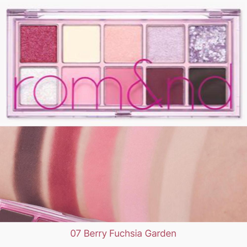 

Rom&nd Лучше, чем палетка – Корейская коллекция теней для век, Глиттерные, матовые и нюдовые оттенки, K-Beauty трендовый макияж в подарок 07 Berry Fuchsia Garden