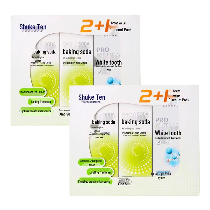Shuke Ice Lemon Baking Soda Toothpaste