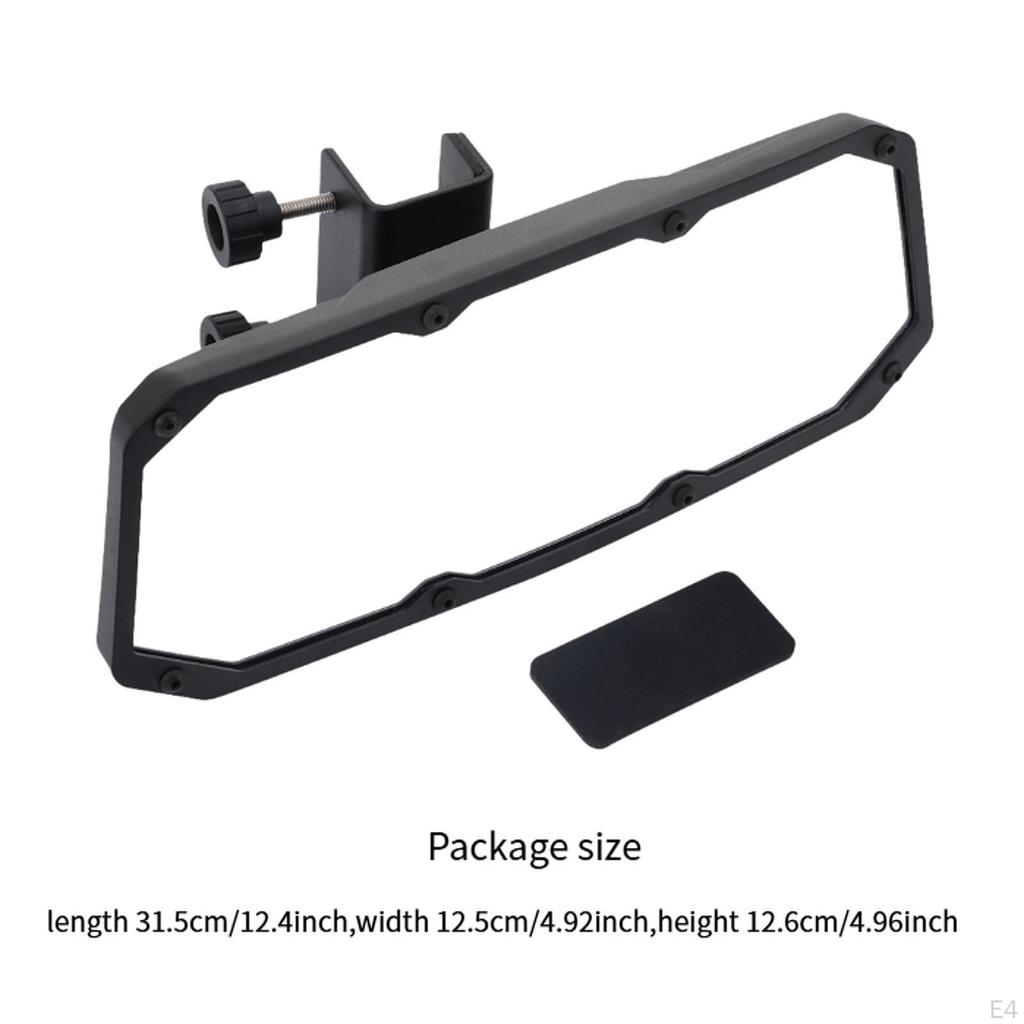 UTV Center Rear View Mirror Degree Adjustable Easy To Install Replacing Professional Interior