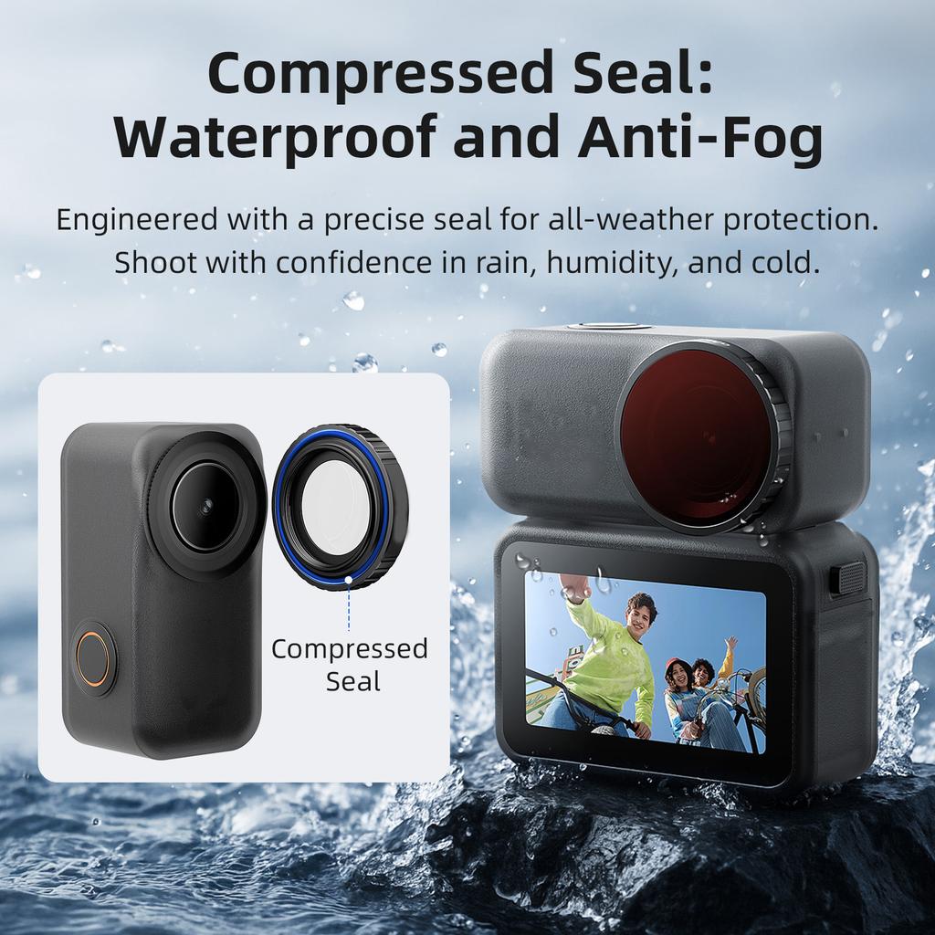 Shockproof Camera Lens Filter With Anti Scratch Coating Waterproof High Transmittance Glass For Extreme Environment