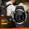 Outdoor Military Smart Watch Men LED Strong Light AMOLED Screen Heart Rate Compass Bluetooth Call 3ATM Waterproof Smartwatch