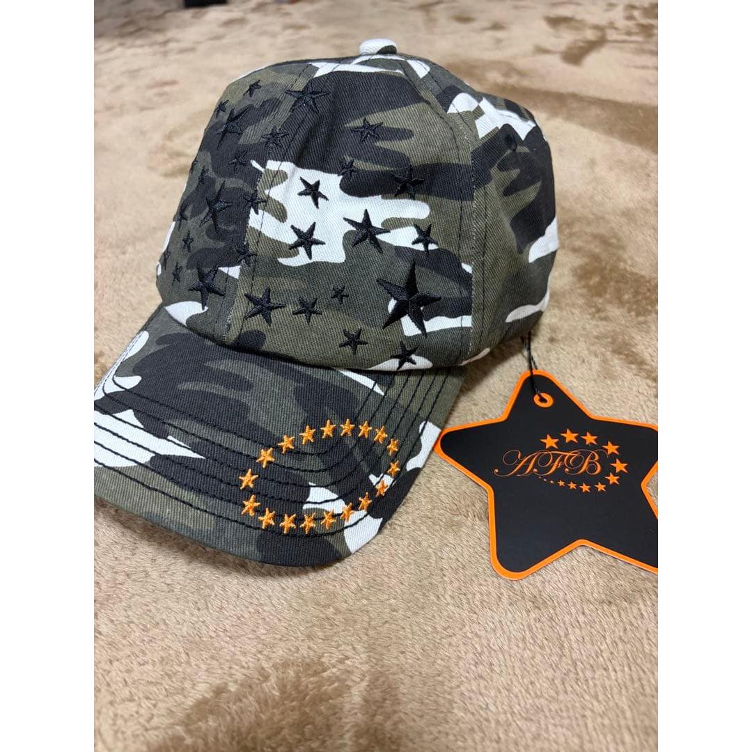 Used AFB black camo STAR cap
