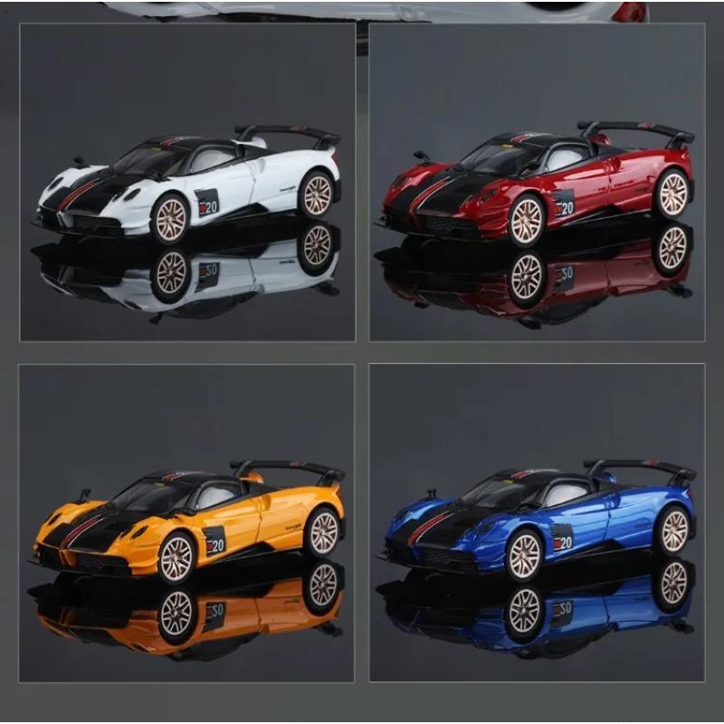 Simulation Pagani Huayra 1/43 Alloy Car Model Children's Pull Back Toy Ornaments Miniature Voiture Diecast Car Toy for Boy Gift