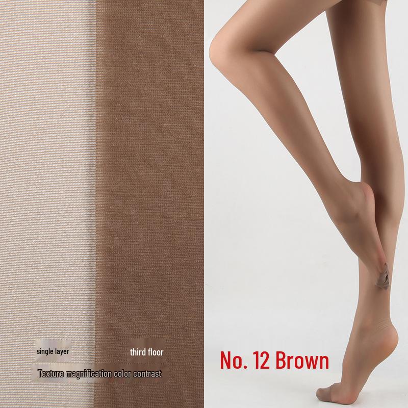 Women's Anti-Snag Durable Nude Stockings - Natural Look, No-Roll Pantyhose