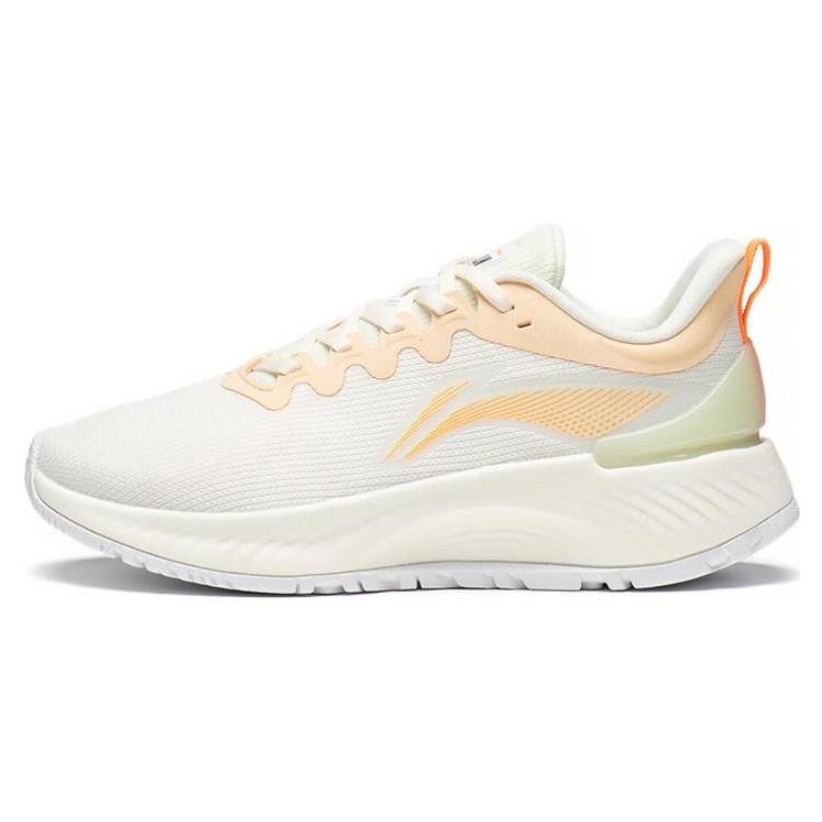 

LiNing YueYing Element Durable Breathable Low Top Running Shoes Women s Ecru Sand Orange 39