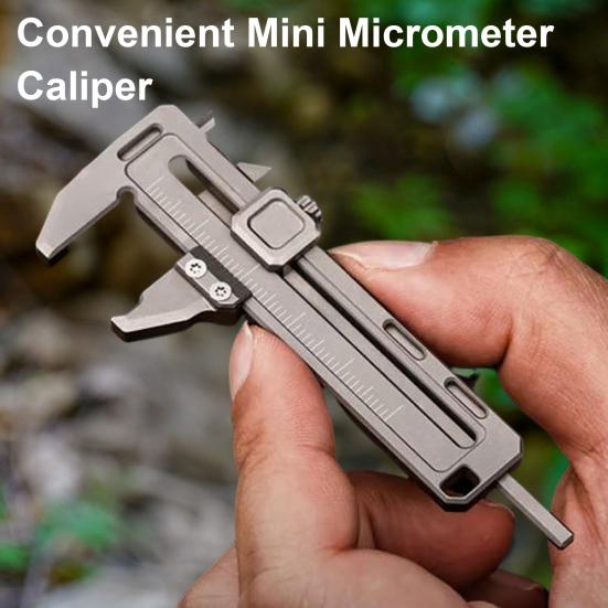 Mini Règle à Pied à Coulisse en Métal Construction Durable Haute Précision Conception Compacte Outil de Mesure à Pied à Coulisse Multifonctionnel