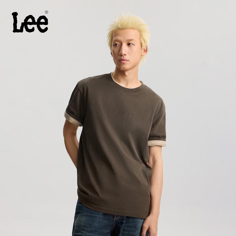 Lee Men s Gradient Print Round Neck T-Shirt XS