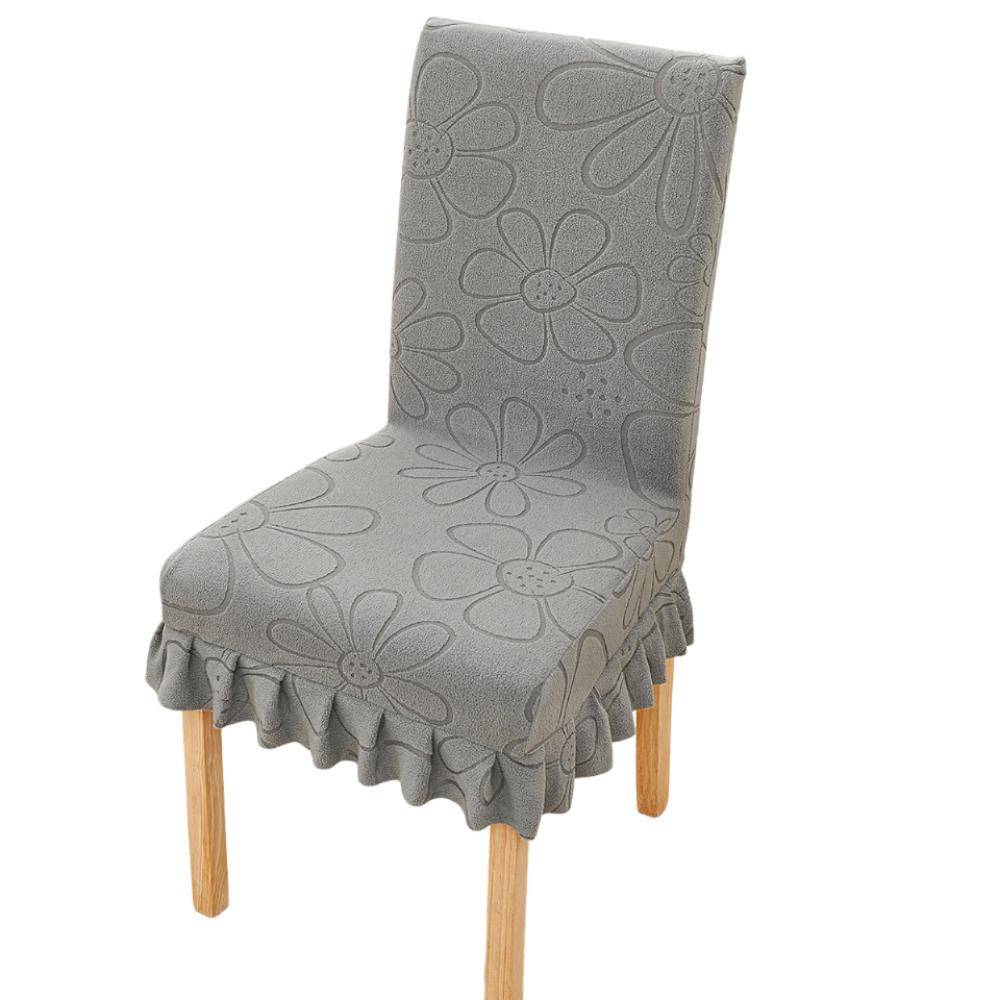 Universal Stretch Spandex Covers Washable Dining Chair Covers Protectors Chair Covers  Banquet темно серый