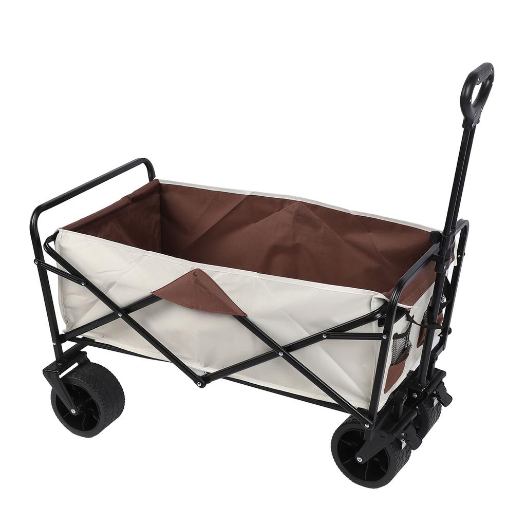 Faltbarer Campingwagen 150L Große Kapazität Verstellbarer Griff Hohe Tragfähigkeit Strandwagen