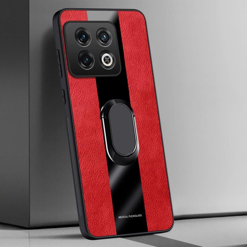 Ring Holder Leather Case For OnePlus 10 Pro 10T 10R 5G Cover Luxury Magnetic Silicone Phone Case For OnePlus Ace Pro Ace Racing