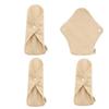 4 Stück Feminine Wiederverwendbare Menstruations-Sanitärbinden Mama-Pads Bambus-Slipeinlagen