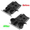 Car Interior Water Proof Console Cup Holder Insert Double Hole Holder Plastic Accessories For VW Transporter T5 2003 2004-2015