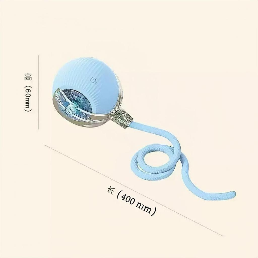 Interactive Bouncy Rope Ball Cat Toy: Bite-Resistant, Self-Amusement, and Boredom Relief Teaser
