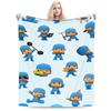P-POCOYO Warme Weiche Decke Mädchen Jungen Plüsch Überwurfdecke Druck Wohnzimmer Flanell Tagesdecke Sofa Bettbezug