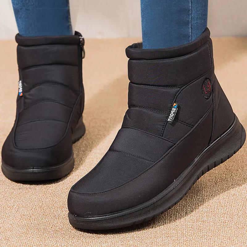 Women Boots 2024 Winter Boots for Women Waterproof Snow Boots Ankle Fur Botas Mujer Elegant Footwear Winter Shoes Women Botines