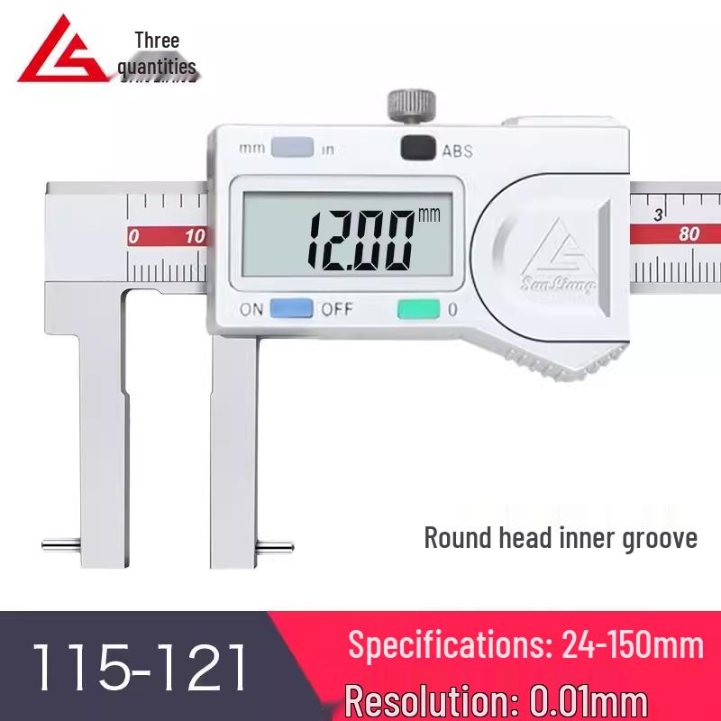 Stainless Steel Digital Vernier Caliper 10-150mm for Inner/Outer Groove Measurement