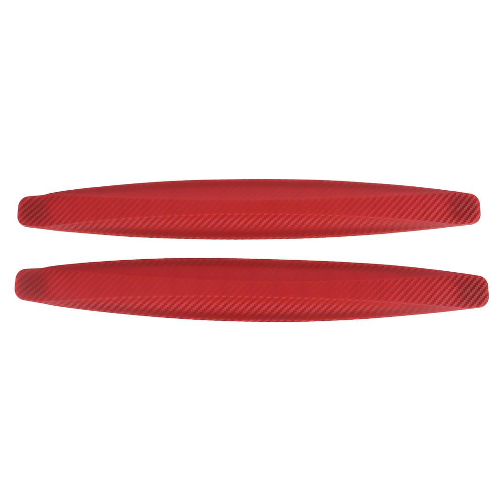 Bumper Edge Protector Body Corner Lip Side Guard Anti Scratch Anti Collision Universal for Car(Red )