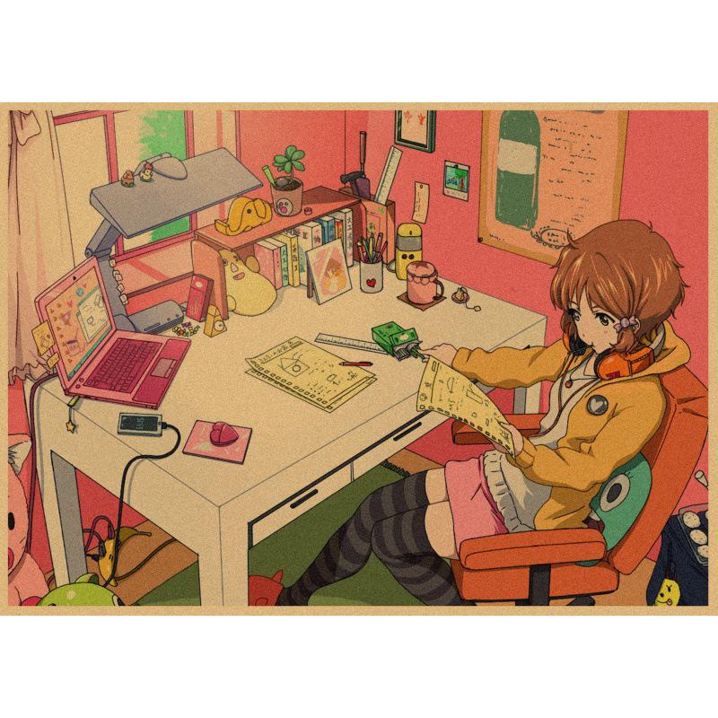 Tamako Love Story: Large Retro Kraft Paper Wall Poster