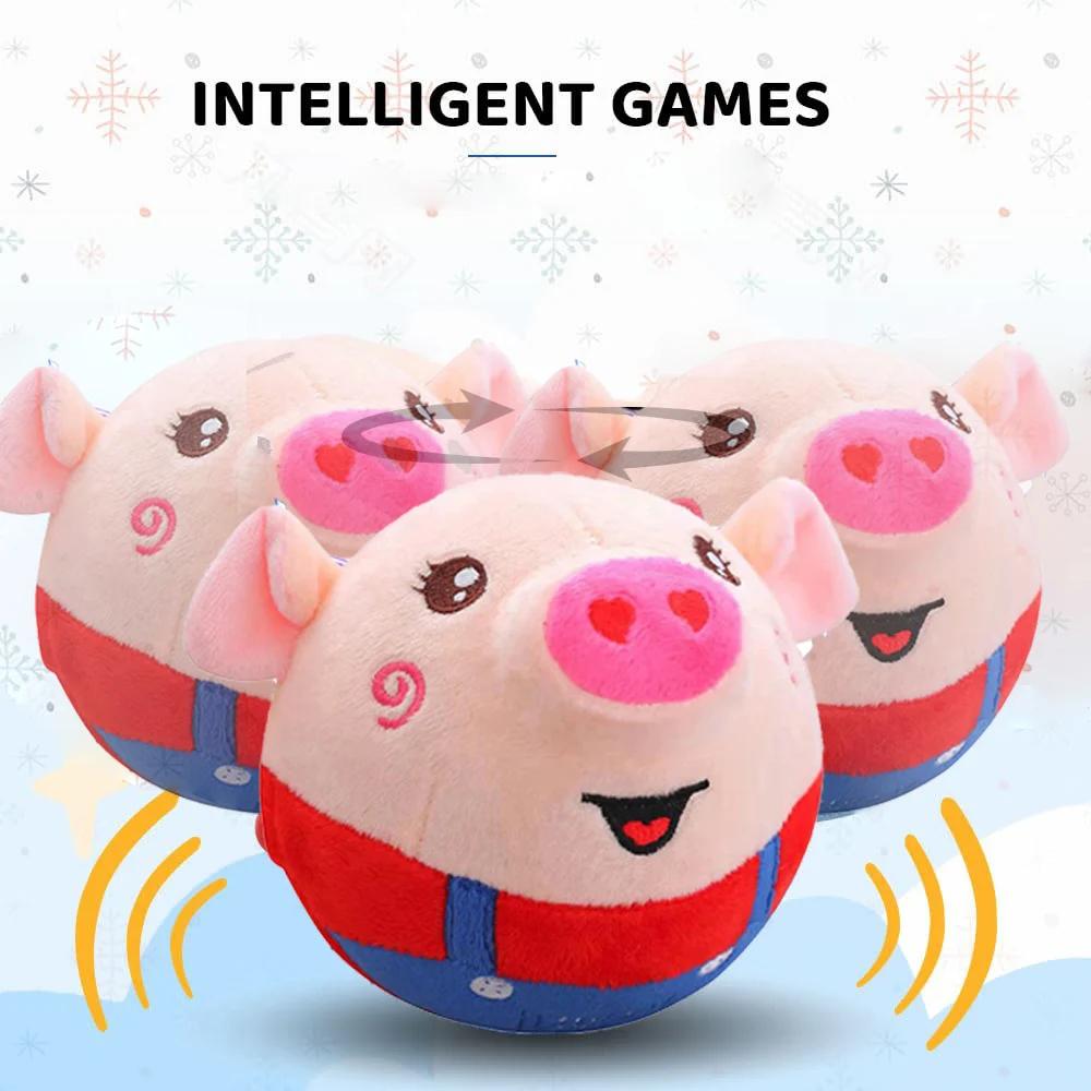 Electronic Moving Pet Plush Toy For Dog Cat Jump Balls USB Rechargeable Automatic Toys Playing Interactive Plush Toy For Dog