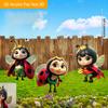 3Pcs Cute Ladybug Flat 2D Acrylic Garden Decor, Ideal for Outdoor Lawn, Planters, Yard & Garden, Durable & Perfect Gift Choice