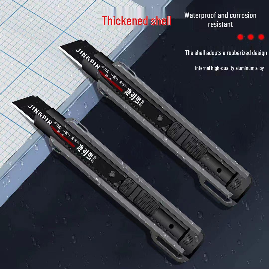 

Черный нож для тяжелых работ - Утолщенный, многофункциональный резак для обоев, рукоделия и вскрытия посылок. 1 Utility Knife [Bulk]