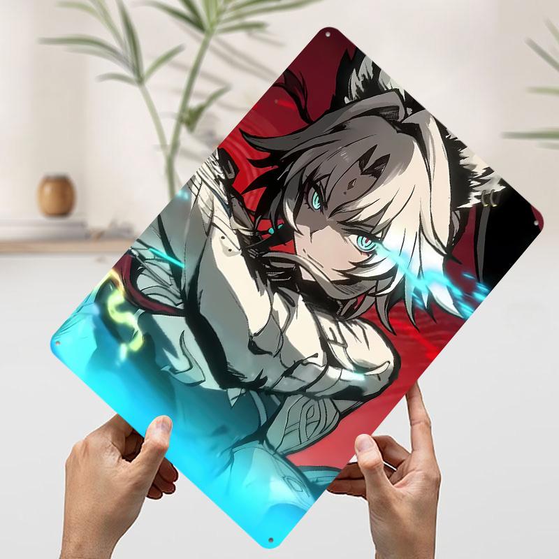 Honkai Star Rail Feixiao Tinplate Poster Customized Wall Art Vintage Metal Signs Retro Tin Plaque for Room Accessories House