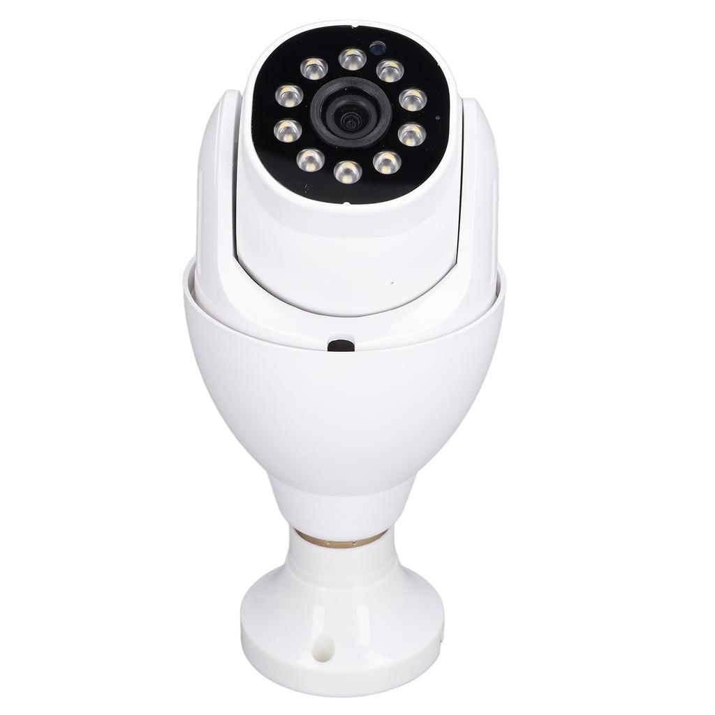 Bulb Security Camera 1080P WiFi Surveillance Camera Motion Tracking Two Way Audio Night Vision for