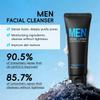 Men's Daily Skincare Set Facial Cleanser Toner Cream 3 In 1 Grooming Set