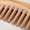 1Pcs Sandalwood Broad-Tooth Curled Hair Wooden Comb Scalp Massage Comb For Women Girls Ladies