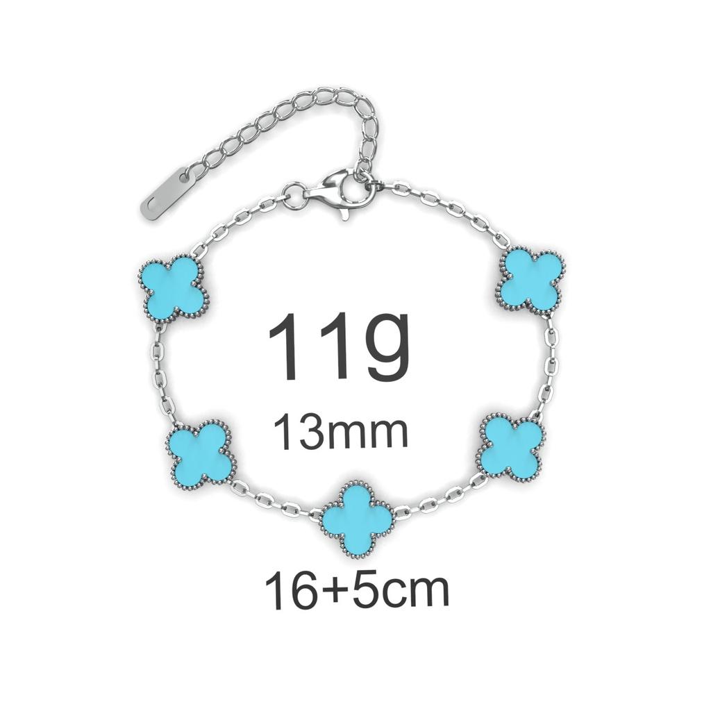 Fashion Four-leaf Clover Titanium Steel Bracelet Small Fresh Petals Personalized Colorless Ladies Bracelet