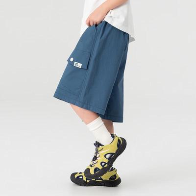 Boy's Washed Cotton Cargo Shorts