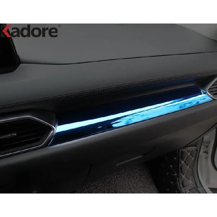 For Mazda CX5 CX-5 KF CX-8 2017-  2024 Carbon Fiber Car Center Console Dashboard Panel Cover Trim Interior Accessories