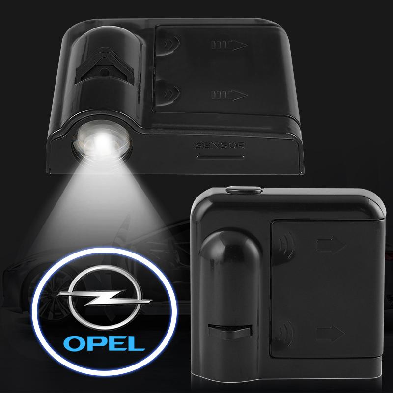 Car Door Projector LED Shadow Lights Lamp Car Accessories For Opel Astra j Insignia Astra g Corsa Zafira b Mokka Vivaro Meriva