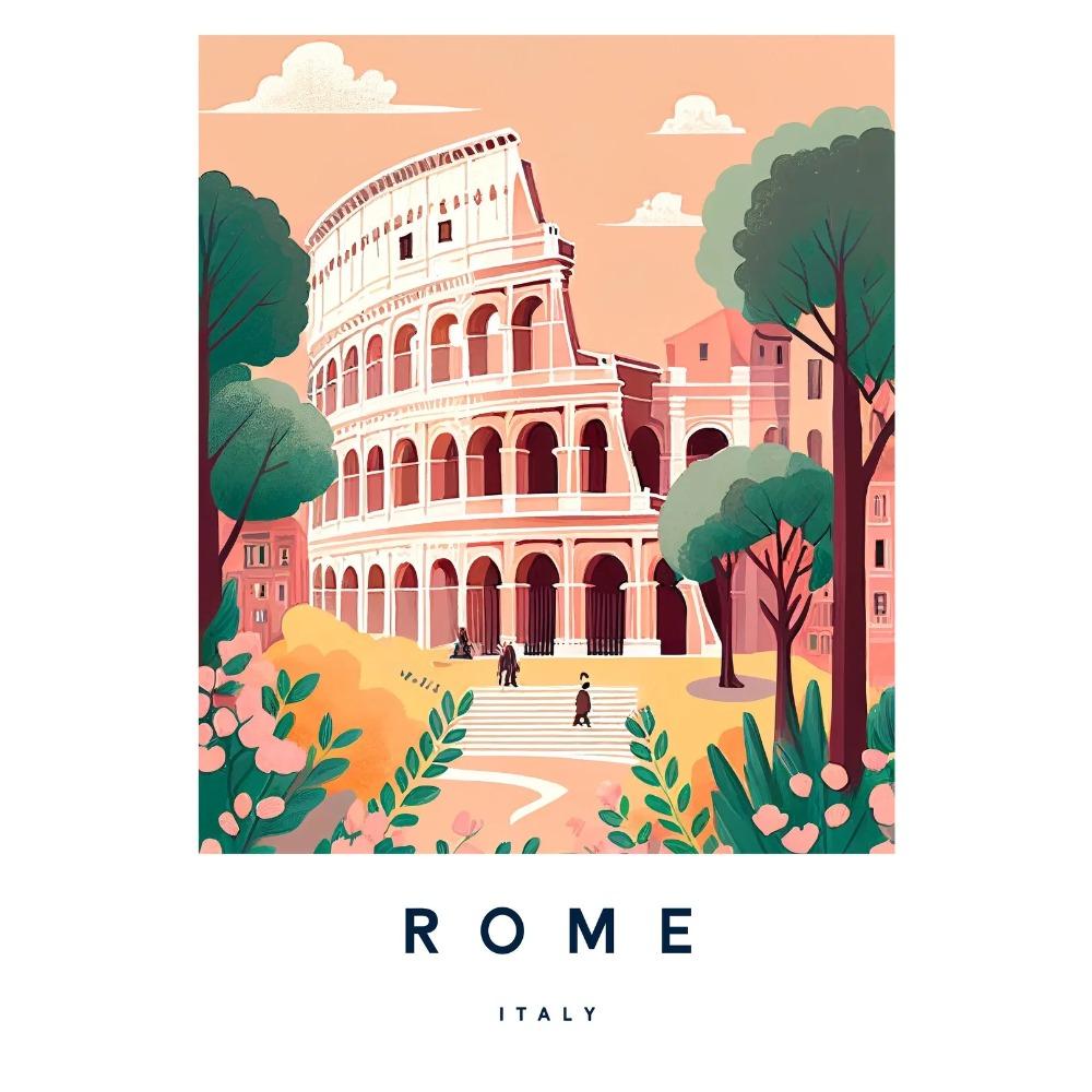 Florenz Italien Europa Reise Stadtlandschaft Poster Amalfi Rom Toskana Sardinien Leinwanddruck Malerei Wandkunst Büro Heimdekor