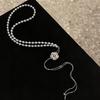 Camellia Pearl Adjustable Sweater Necklace - Elegant Autumn/Winter Fashion Pendant for Women
