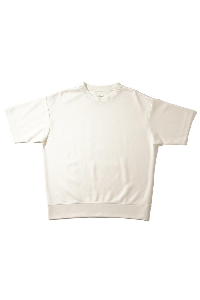 [Amazon Essentials] Double Face Sweat T-shirt Wide Fit Men's (Former Brand Name WHOLEPERSON) Off-White L