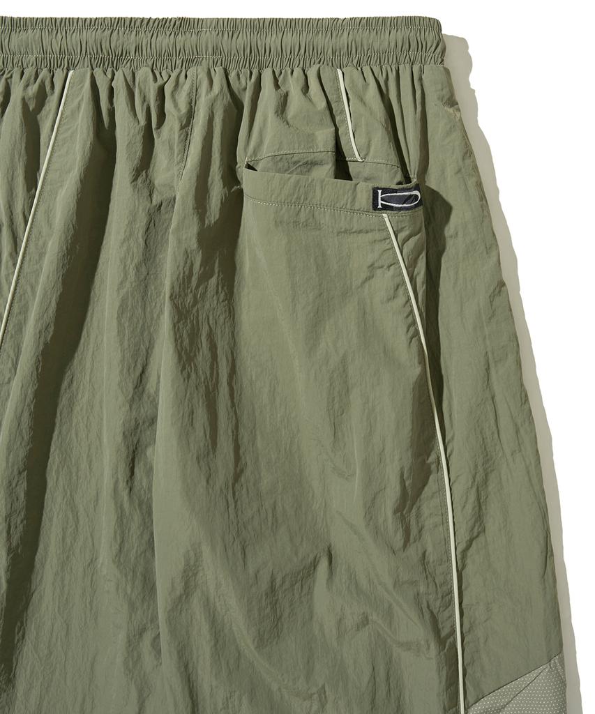 PHYPS MOTORCYCLE Speed Track Solid Nylon Pants Khaki