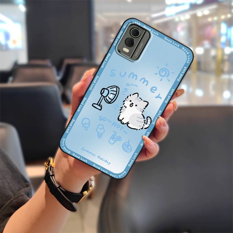 Anti-knock Anti-dust Phone Case For Nokia C32 Back Cover Phone Pouch Durable Graffiti TPU Soft case Dirt-resistant Cute
