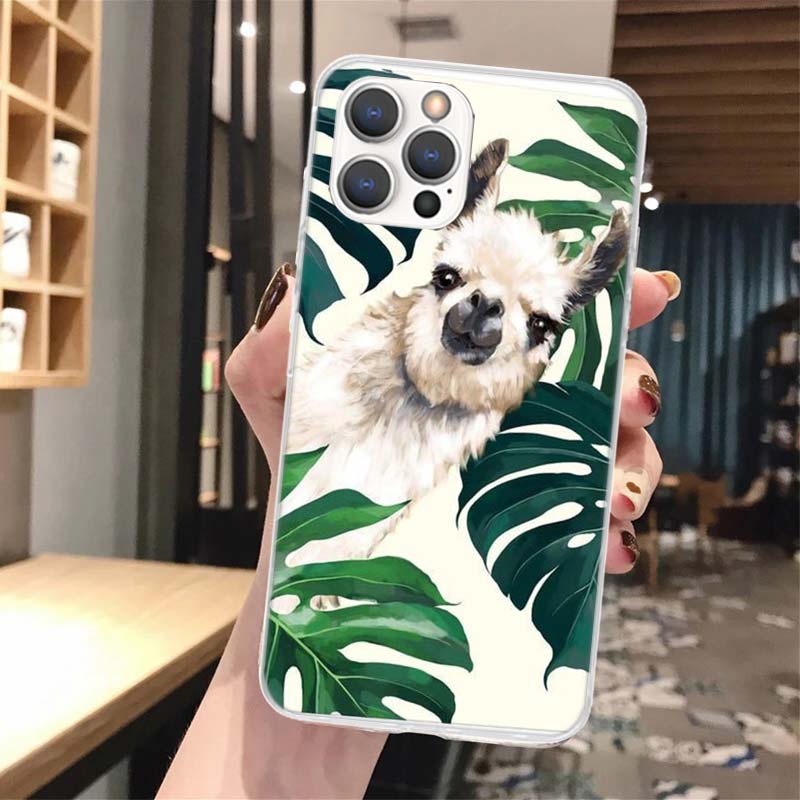 

Lama Llama Alpacas Soft Phone Case For iPhone 16 15 14 13 12 11 Pro Max X XR XS 7 Plus 8 + SE 2020 Pattern Customized Cover 14 1 iPhone X (XS)