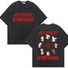 ATEEZ  World Tour in Your Fantasy Graphic T Shirt Harajuku Kpop Vintage Washed Tshirt Unisex Fashion Casual Cotton Tshirts