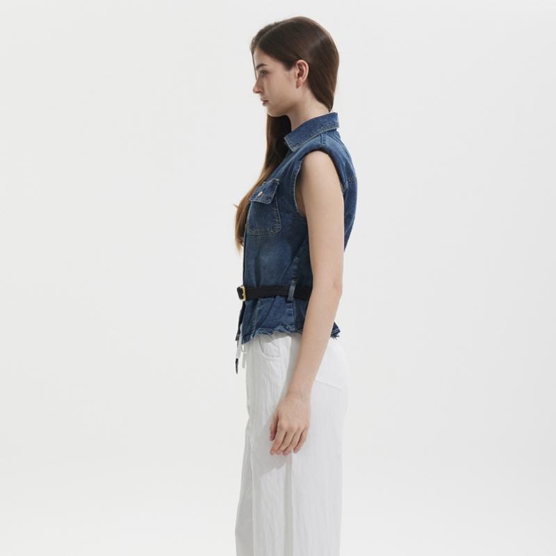 Ggpx Weaving Belt Set Denim Vest Gq4vt005f